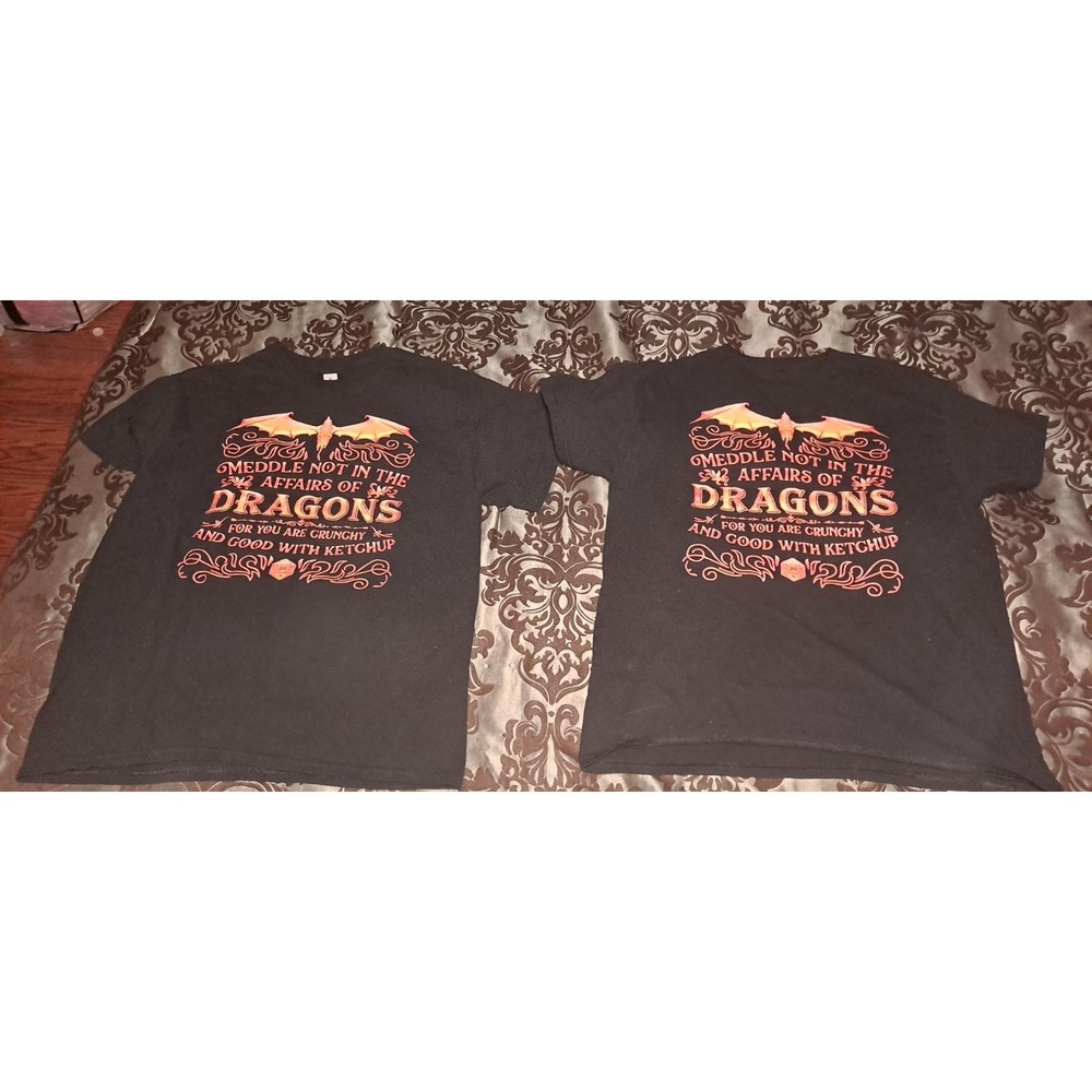 2- Med Funny Dragon Shirt, Meddle Not Affairs Dragons,‎ RPG Gift, Fantasy...